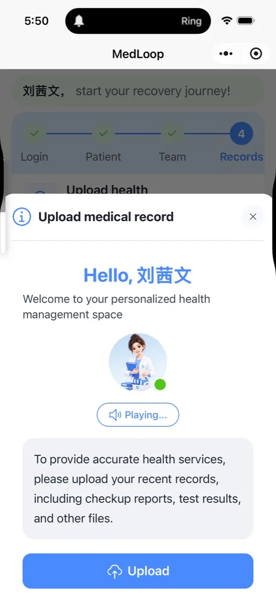 Voice-guided onboarding gives older adults a clear next step
