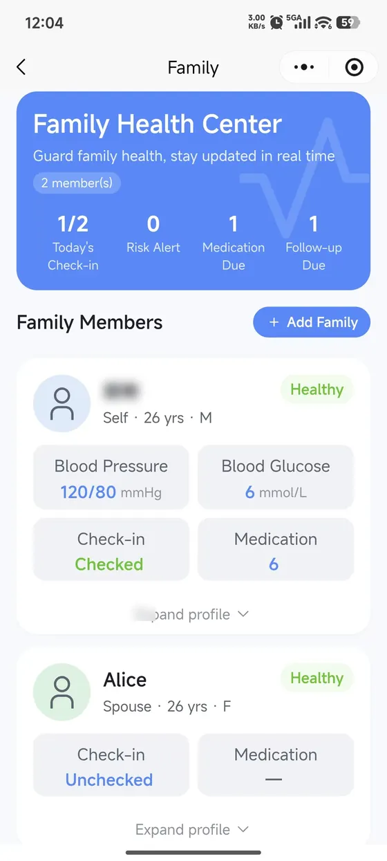 Patients and families share daily care responsibility